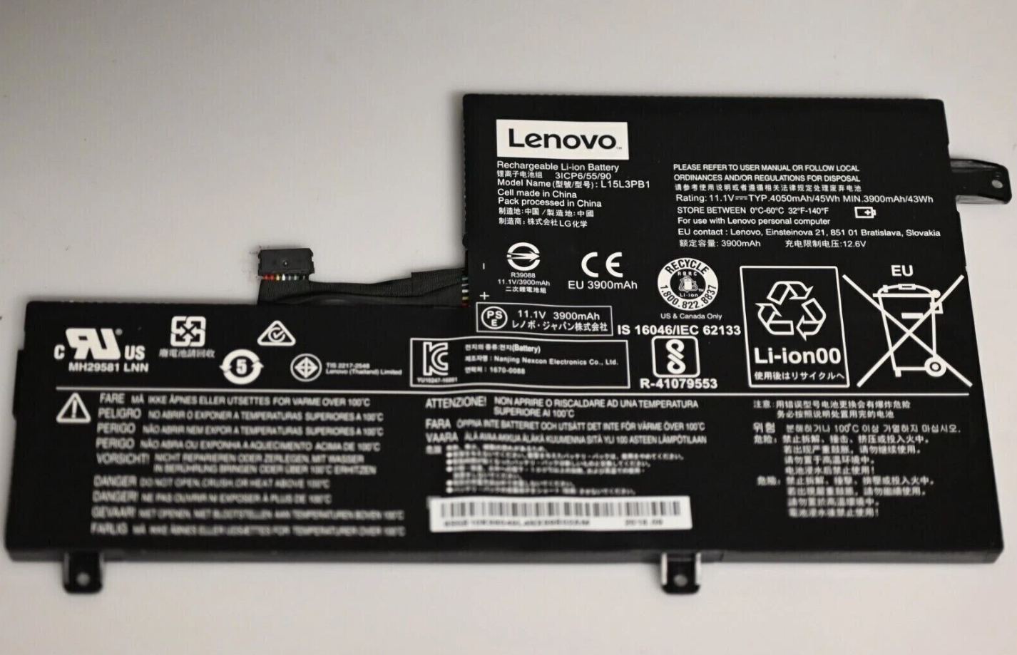 OEM Replacement Battery L15M3PB1 for Lenovo Chromebook S330, C330, N22, N23 – L15L3PB1 Compatible