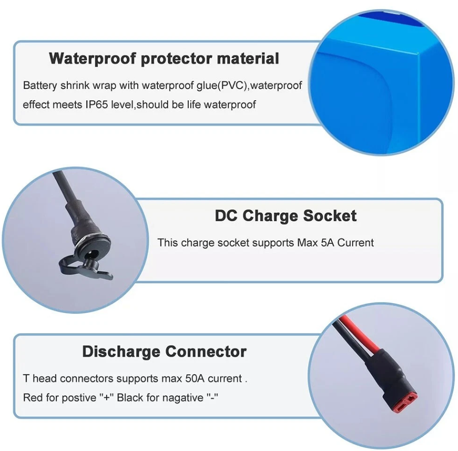 Ebike & Scooter Battery 48v 16ah