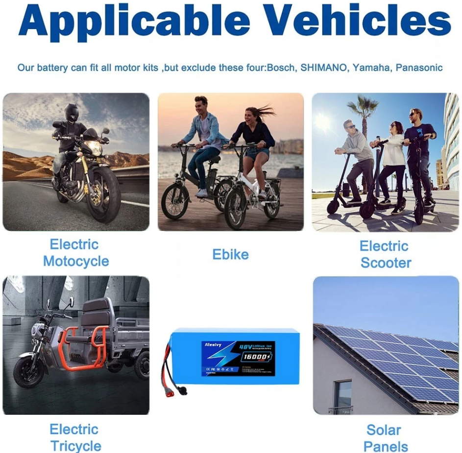 Ebike & Scooter Battery 48v 16ah