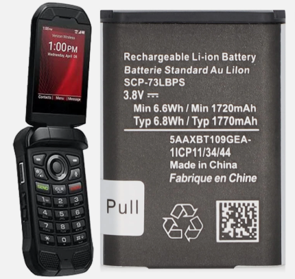 Kyocera DuraXV Extreme E4810 SCP-73LBPS Replacement Battery Kyocera DuraXV Extreme E4810 SCP-73LBPS Replacement Battery