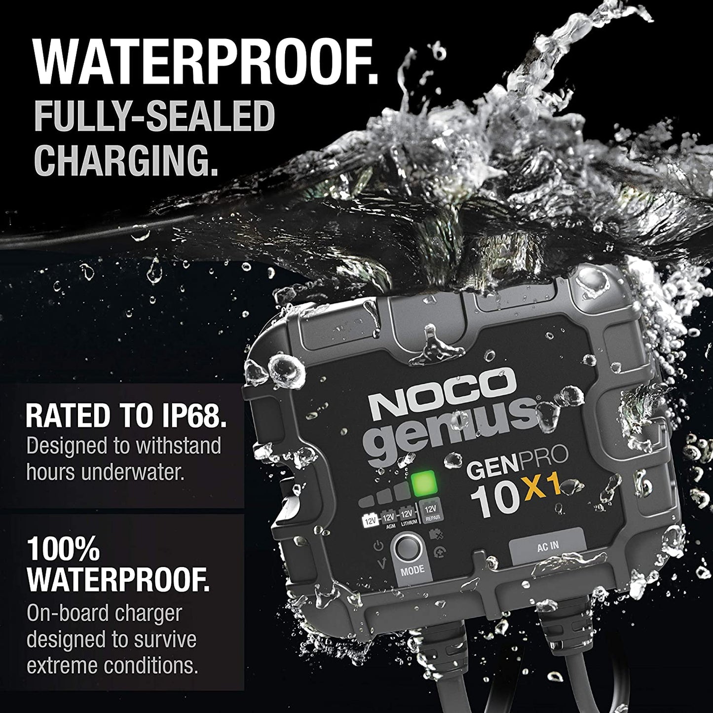 10 Amp Battery Charger and Maintainer GenPro10X1 - Battery World