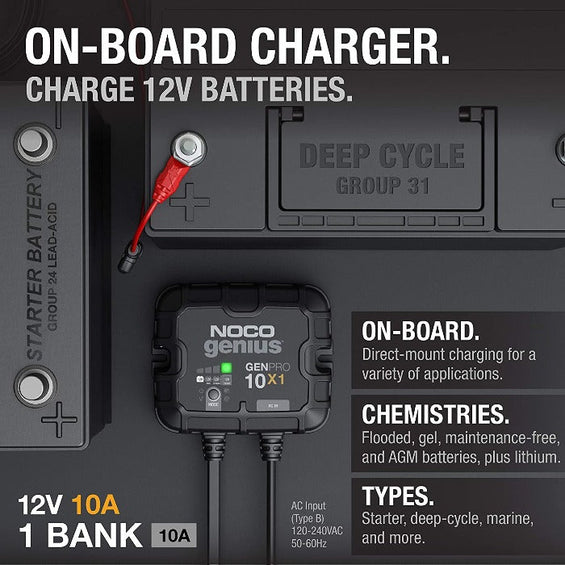 10 Amp Battery Charger and Maintainer GenPro10X1