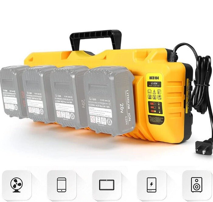Car Battery Dewalt 20 Volt Multi Charger DEWALT 20V MAX Lithium