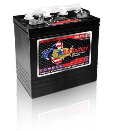 8V Golf Cart Battery US Battery 155ah (Require Min of 4 to Ship)