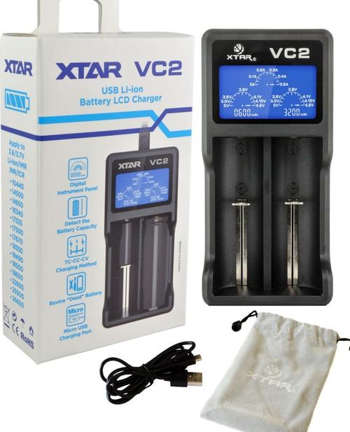 Xtar Vc2 2 Slot Digital Battery Charger