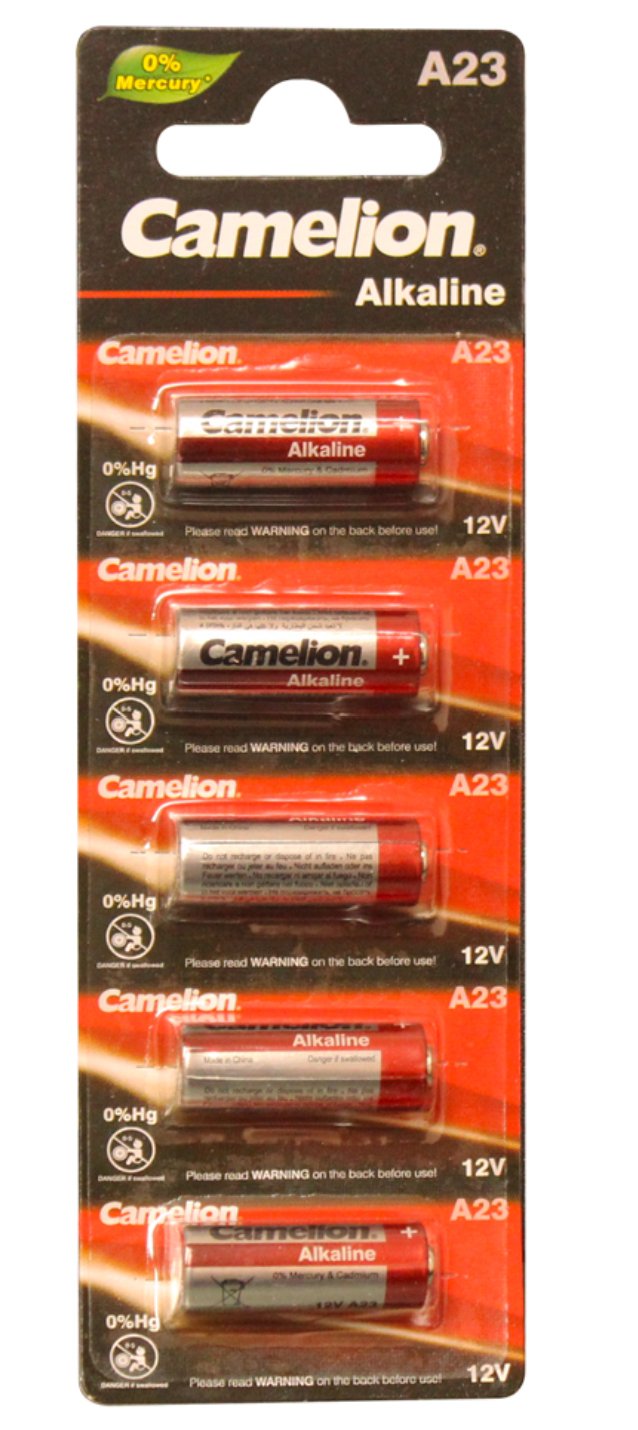 A23 12V Alkaline Battery 5pk