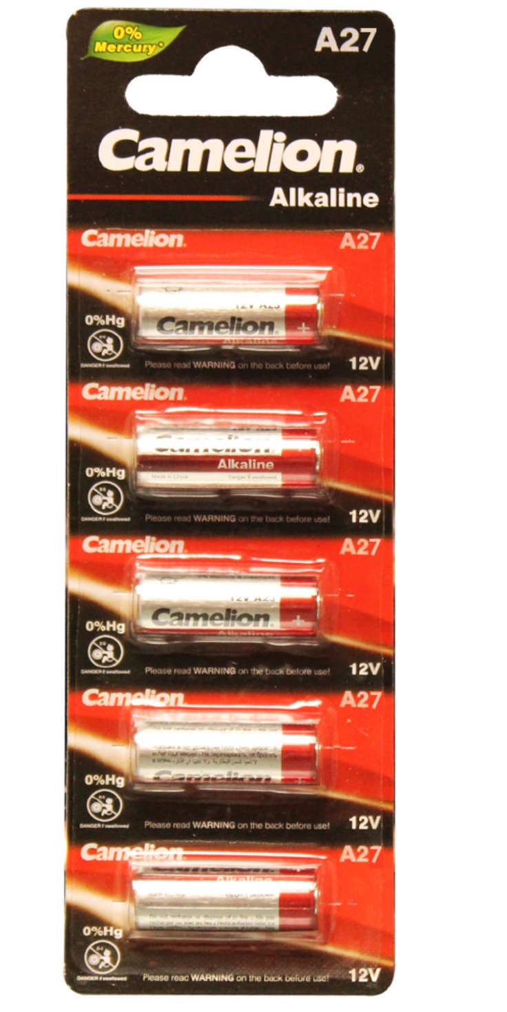 A27 12V Alkaline Battery 5Pk