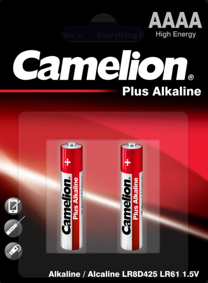 Alkaline AAAA BAttery 2pk blister