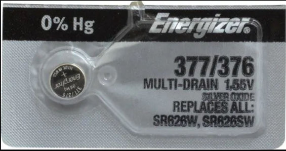Energizer Watch Battery 377 1.55v