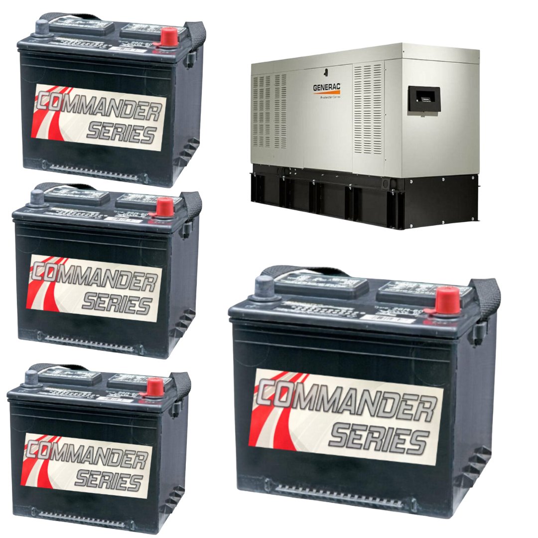 Generator Battery 4 Count Size 26R For Generac andand Generators 12v