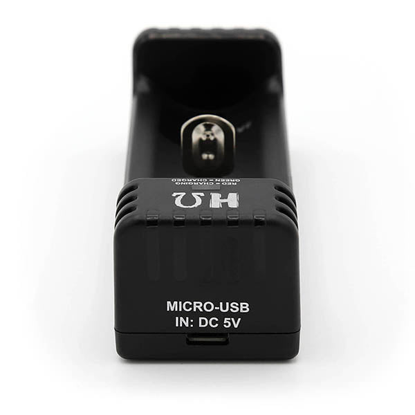 Hohm Battery Charger - 1 Slot Universal Battery Charger for 18650, 26650, 22650, 21700, 20700, and more - Battery World