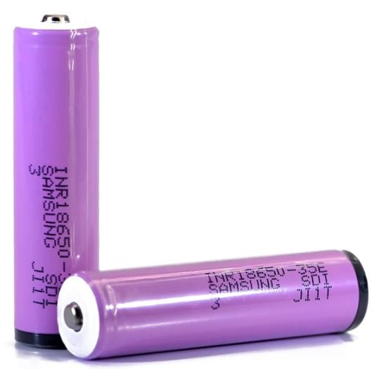 Samsung 35E 18650 INR 3500mAh 8A -Protected Button Top INR Battery - Battery World