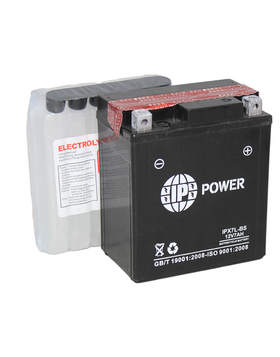 IP Power IPX7L-BS AGM Motorsport Battery