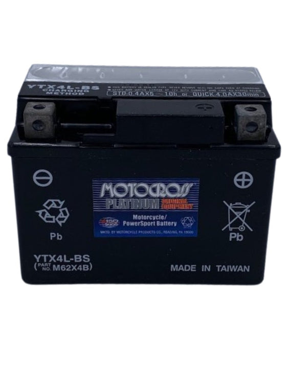 YTX4L-BS Battery Replacement for Powersports and Bikes Motocross