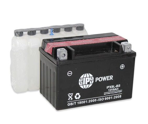 YTX9-BS Replacement Battery - IPX9L-BS AGM