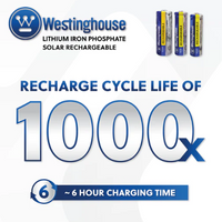 14500 Rechargeable Batteries IFR14500 4 pack Westinghouse Rechargeable AA Battery