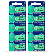 377 SR626SW SR626 V377 SilverOxide Watch Battery SR66 TR626W (5 Pack)