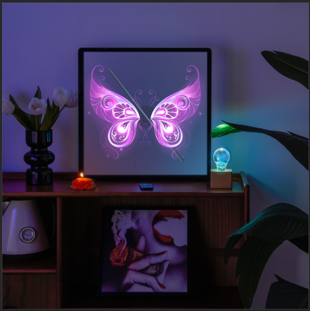 3D Hologram LED Fan With Frame