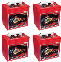 4 PC US BATTERY GC2 US2200XC2 6V 232A Deep Cycle Flooded Acid Battery