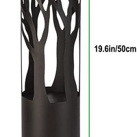 SmartYard 10-Lumen Solar Bollard Light with Tree Design LED 2-Pack