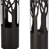 SmartYard 10-Lumen Solar Bollard Light with Tree Design LED 2-Pack