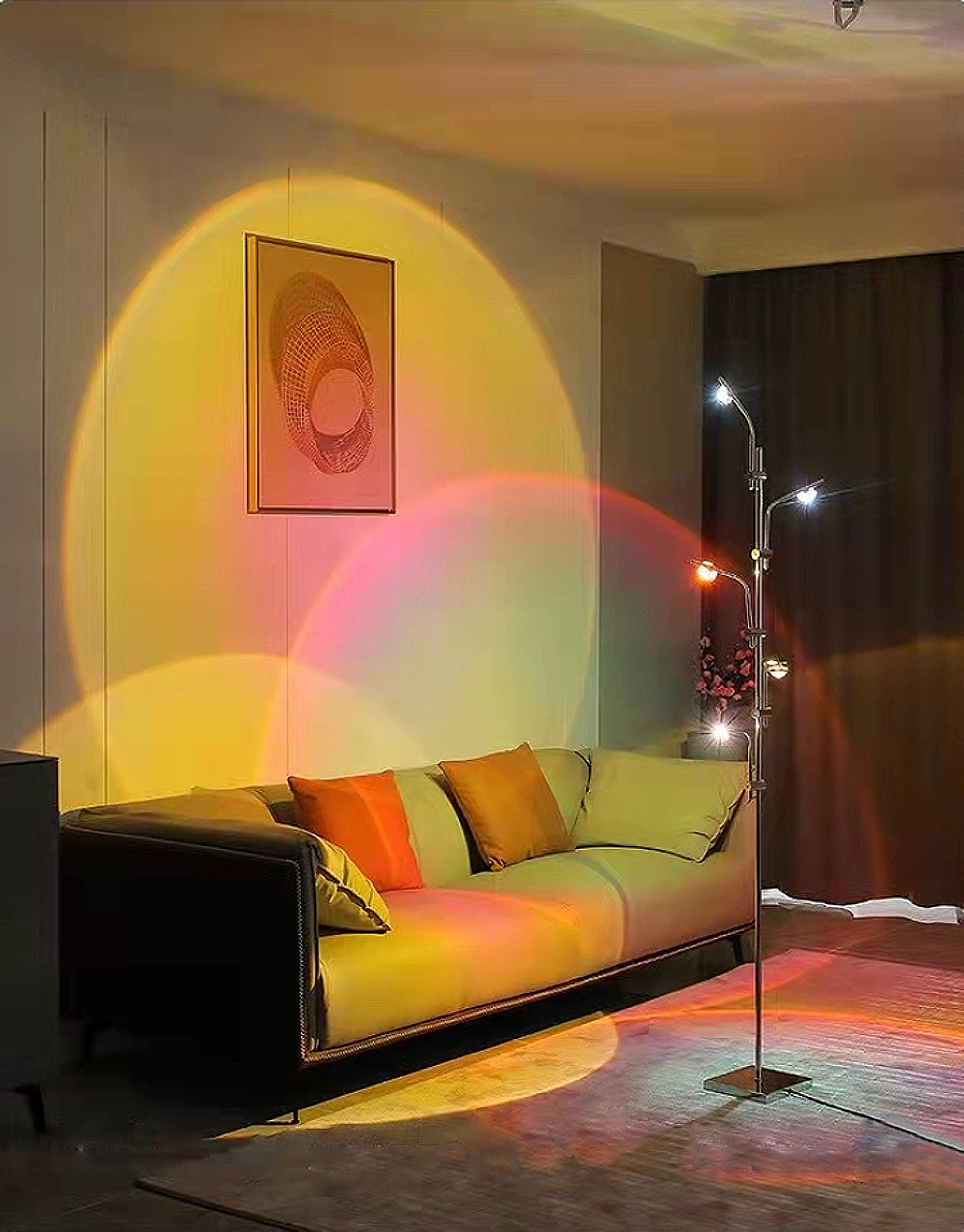 5-Head Projector Floor Lamp