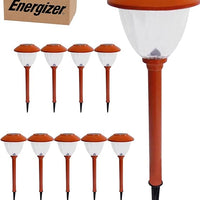 Energizer 10 Pack Solar Pathway LED Lights Outdoor-15 Lumen