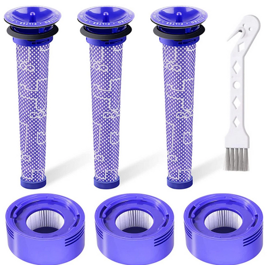 6 Pack Filter Replacement for Dyson V7 V8 Animal and V8 Absolute Cordless Vacuum

