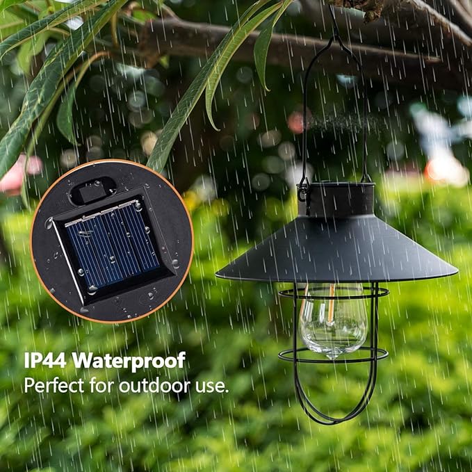 Hanging Solar Lantern with Shepherd Hook