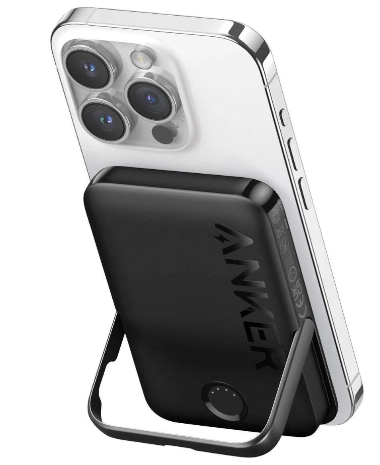 Anker MagGo Magnetic Power Bank w/Kickstand Wireless Battery-2 Pack