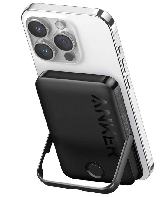 Anker MagGo Magnetic Power Bank w/Kickstand Wireless Battery-2 Pack
