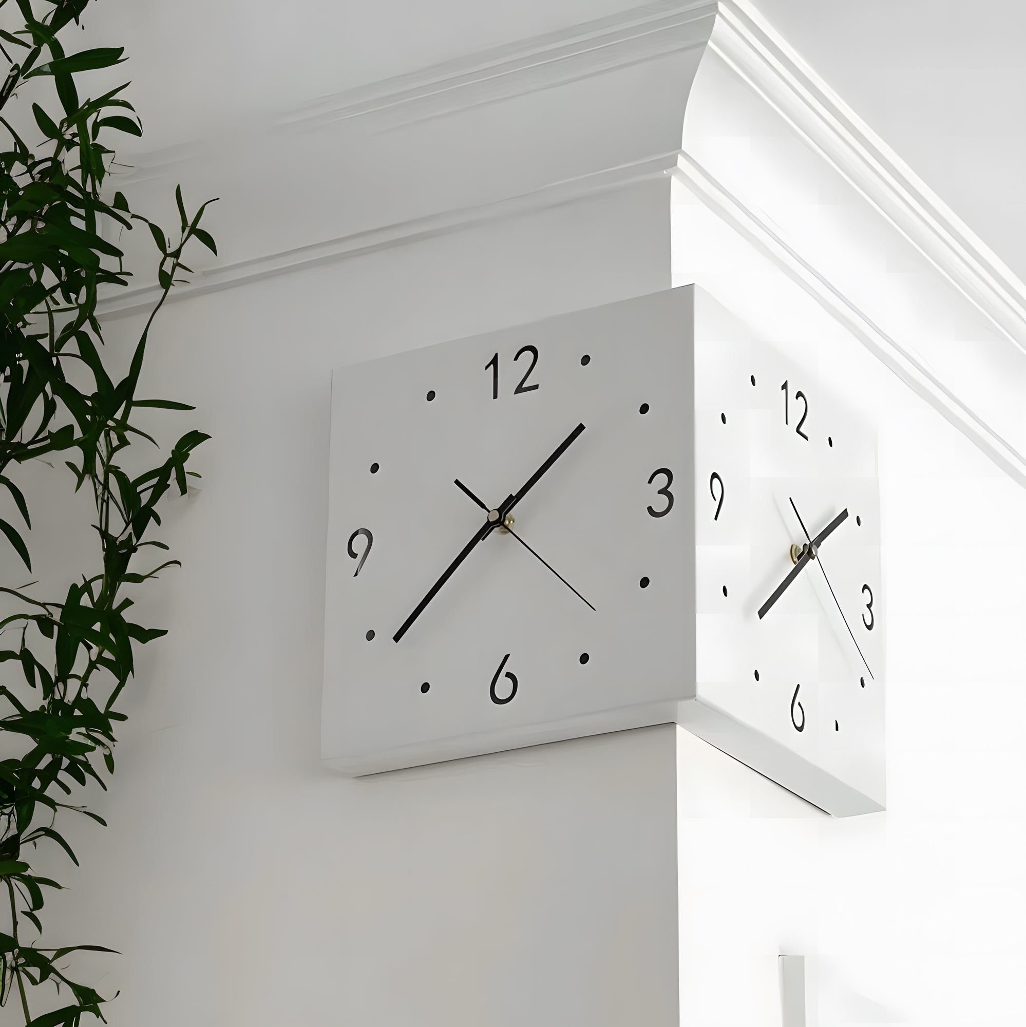 Motion Sensor Backlit Corner Clock