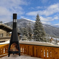 Modern Mesh Chiminea Fireplace