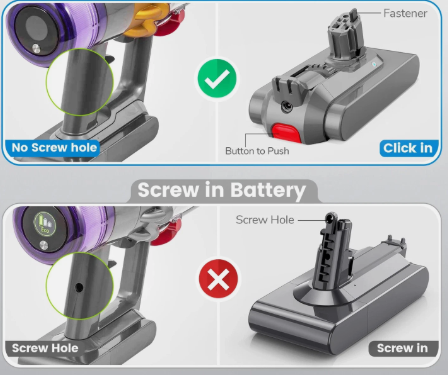 Dyson Click in Battery Outsize SV29 V15 V11 - SV15 SV16 SV22 SV28 4800mAh compatible