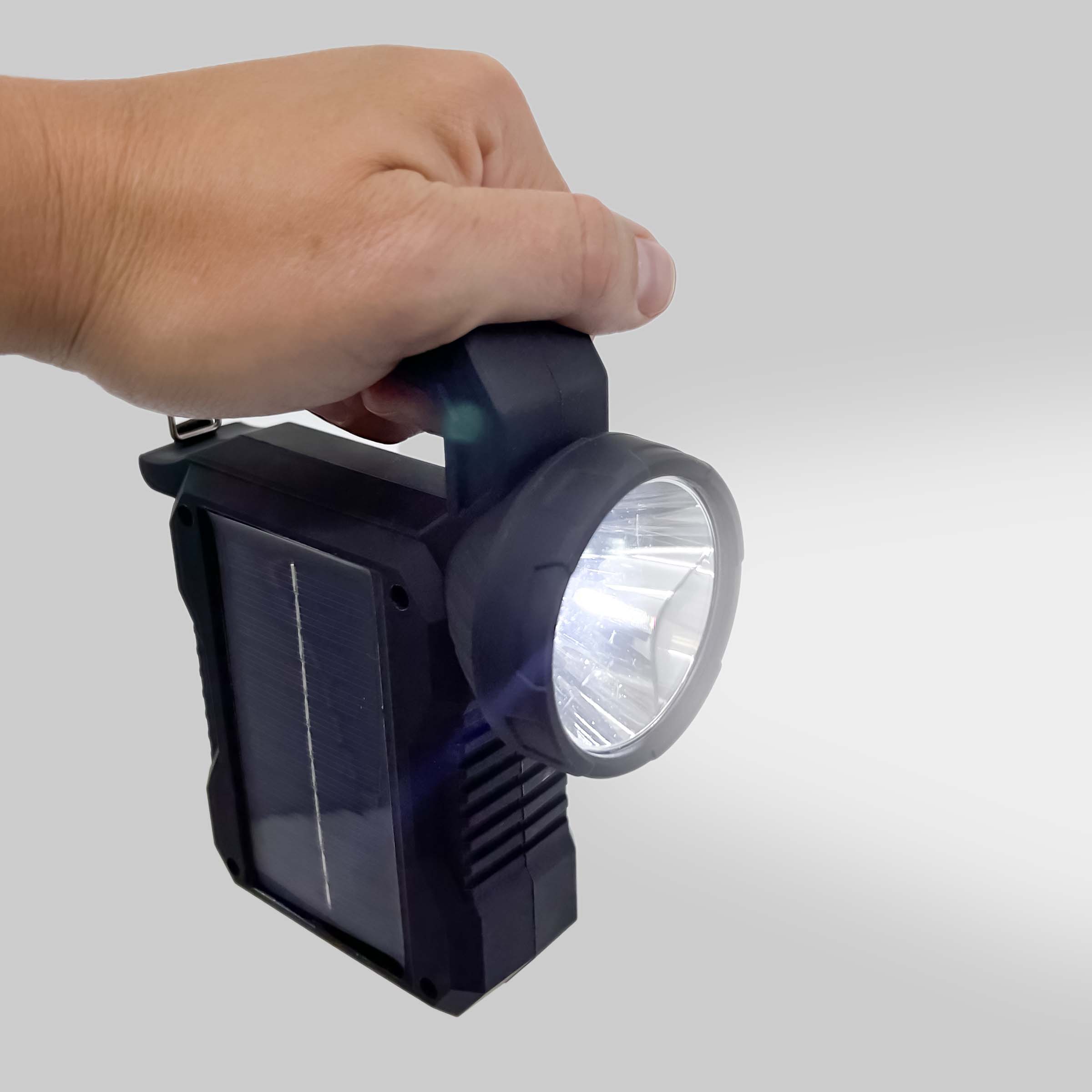 Flipo Solar Rechargeable Dual Flashlight & Work Light