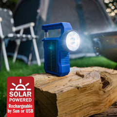 Flipo Solar Rechargeable Dual Flashlight & Work Light