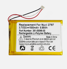 For Garmin Nuvi 2757, 2797, Dezl 760LMT, 770LM GPS Battery 361-00066-00