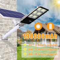 400W Solar Street Lights Outdoor, Dusk to Dawn Solar Led Outdoor Light with Remote Control, 6500K Daylight White Security Led Flood Light