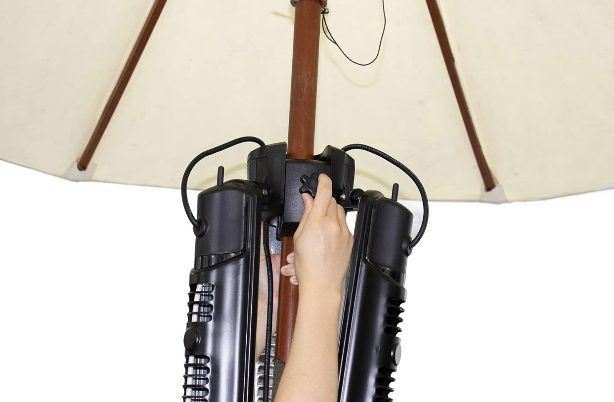 Electric Umbrella Heater Outdoor Heaters for Patio Electric Only Waterproof Infrared for Patio, Commercial and Residential