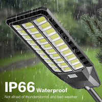 3000W Solar Street Light, 180000 Lumens Dusk to Dawn Street Lights Solar Powered Motion Sensor IP66 Waterproof