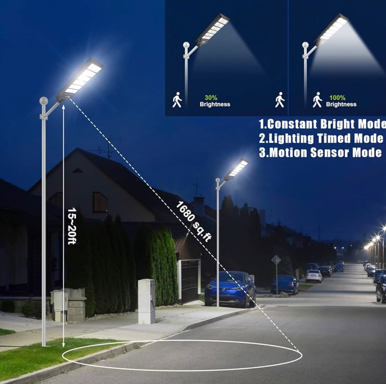 Solar Street Light Motion Sensor Waterproof Solar Security Flood Lights