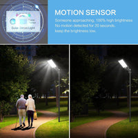 3000W Solar Street Light, 180000 Lumens Dusk to Dawn Street Lights Solar Powered Motion Sensor IP66 Waterproof