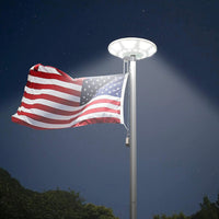 Commercial Solar Flag Pole Light Outdoor Dusk to Dawn, 266 led Light, 4200lm Super Bright