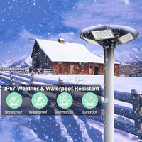 Commercial Solar Flag Pole Outdoor Lamp Post Light with 98 inch Pole IP67 Waterproof Solar Post Light With Remote