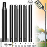 Tall Street Light Pole, Street Lamp Post for Outdoor Lights, Solar Street Light Pole