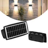 2 Pack Solar Wall Lights Outdoor Waterproof Led Up and Down Wall Lights,Solar Outdoor Lights Wall Sconce Exterior Lighting