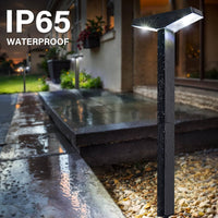 SmartYard Solar Pathway Lights, 6 Pack Solar Lights Outdoor Waterproof IP65, Modern Solar Path Lights, Outside Lights Solar Powered Landscape Lighting