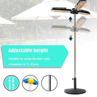 Electric Umbrella Heater Outdoor Heaters for Patio Electric Only Waterproof Infrared for Patio, Commercial and Residential