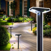 SmartYard Solar Pathway Lights, 6 Pack Solar Lights Outdoor Waterproof IP65, Modern Solar Path Lights, Outside Lights Solar Powered Landscape Lighting