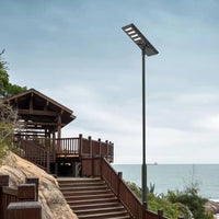 2500W Commercial Solar Power LED Parking Lot / Street/ Arena Light 160000 Lumen - (Black)